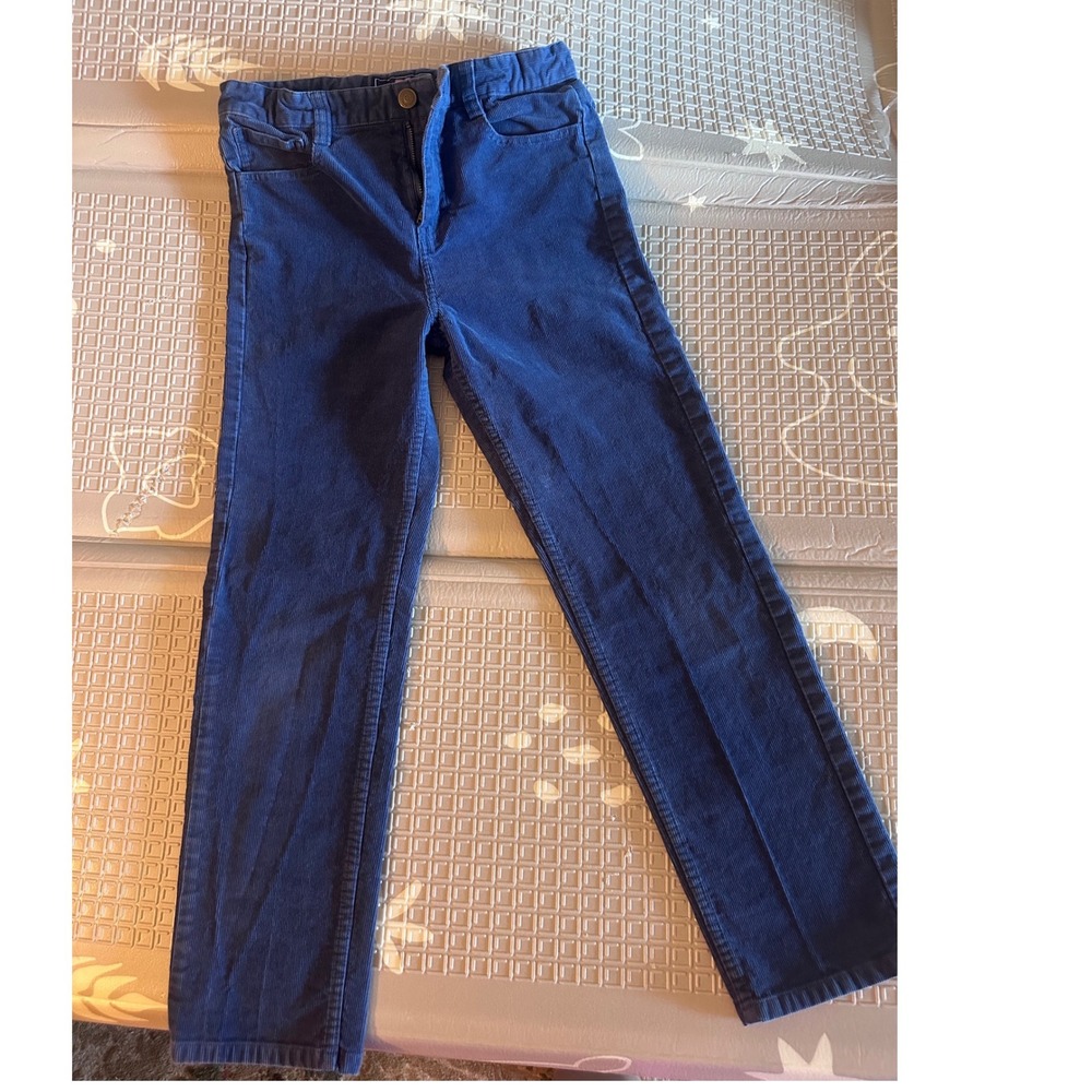 Vineyard Vines Boys Navy Blue Corduroy Pants Size 12 Adjustable Waist Straig Leg